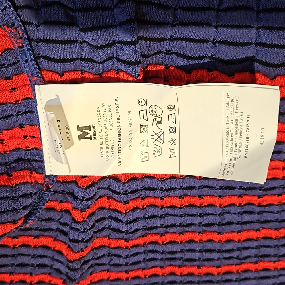 MISSONI SWEATER/CARDIGAN/JACKET BLUE/RED SIZE 44 - Picture 10 of 16